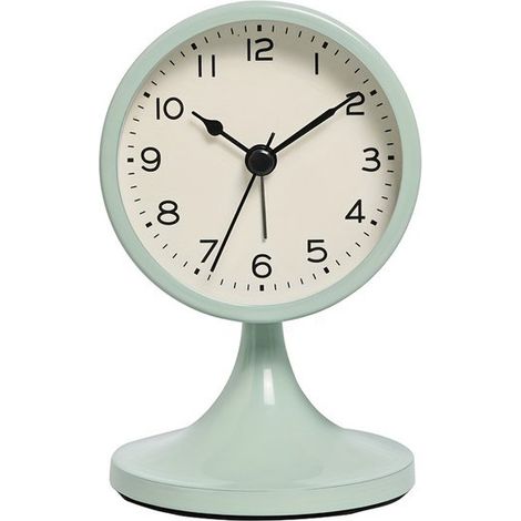 Skandinavischer Kinderwecker aus Metall，kreativer Retro-Tischwecker mit Geräuschlosigkeit，Valentinstag und Neujahr (1/5)