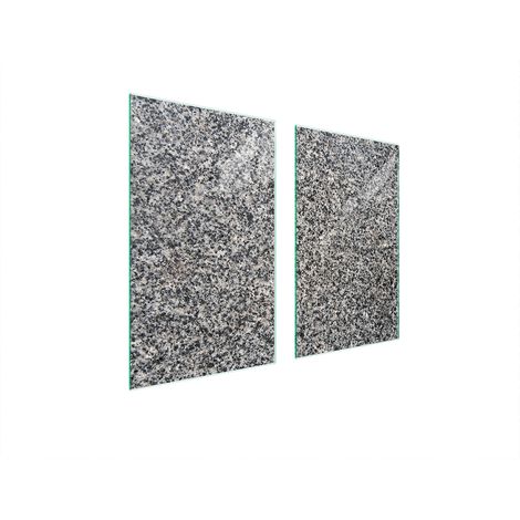 GLASSCHUTZPLATTE FÜR HERD 75x52 GRANIT (1/5)