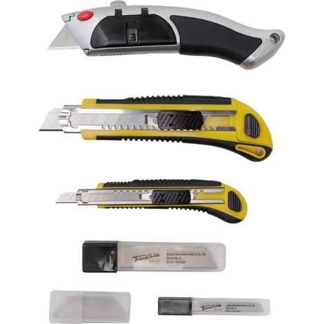 TrendLine Messer-Set Allzweckmesser Trapezklingenmesser Trapez-Ersatzklingen (1/3)