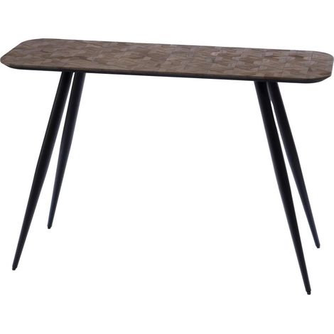 Amadeus - Console rectangulaire en teck et métal L120 cm Barney (1/3)