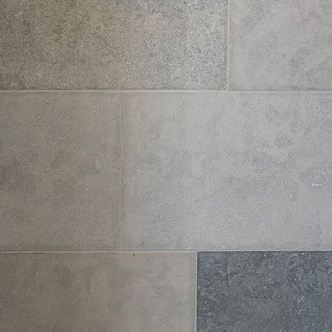 Dallage pierre Atlas Gris Mix Long. Libre x40-50x1,8 cm