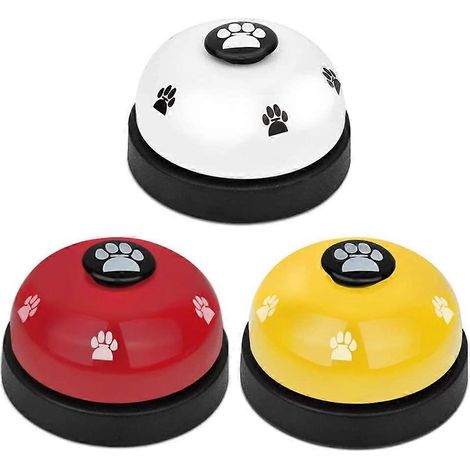 Clochettes d'entraînement pour chiens, lot de 3 clochettes pour l'apprentissage de la propreté chez les chiots, jouets interactifs et outils de communication pour animaux de compagnie (1/5)