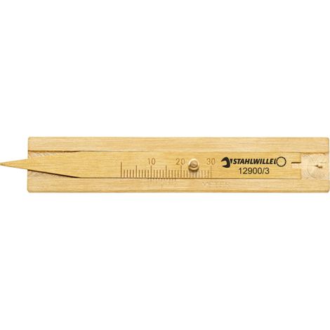 12900/3 Jauge de profondeur pour profil de pneu Messbereich 30 mm/"