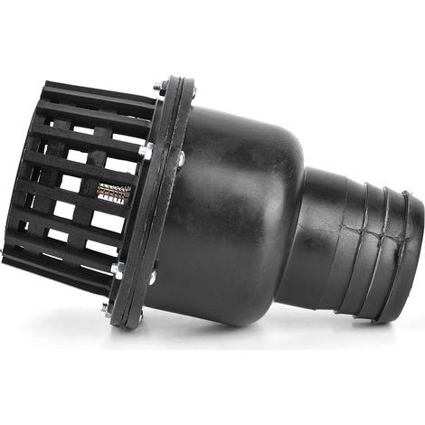 Fußventil für Wasserpumpen, schwarzes flaches PVC-Rückschlagventil für Niederdruckanwendungen in Flüssigkeitsanlagen (2,5 Zoll) (1/5)