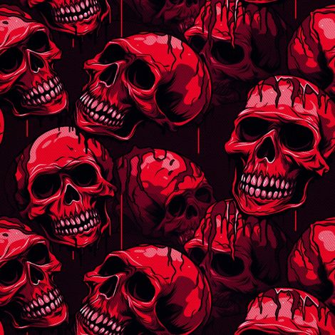 Tela decorativa para exteriores Oxford - Motivo de calavera I DX4938 (1/5)