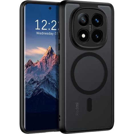 Funda para Xiaomi Redmi Note 14 Pro+ 5G, compatible con MagSafe, funda mate Erbord, color negro. (1/5)