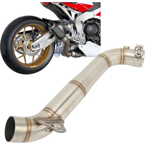 Section centrale d'échappement en acier inoxydable pour Honda CBR1000 2008-2016