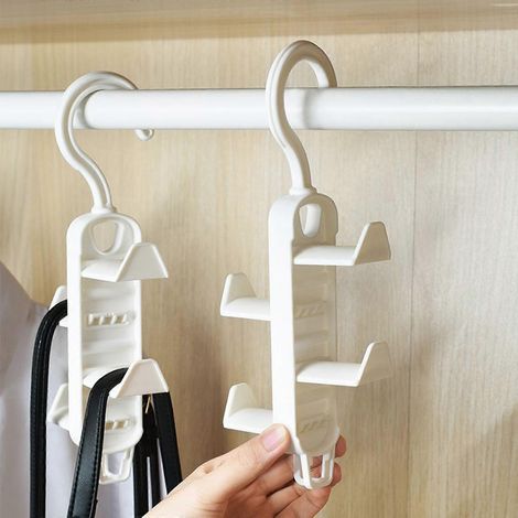 Cintres muraux de rangement (lot de 5) pour manteaux et cravates, organisateur de rangement rotatif (1/4)