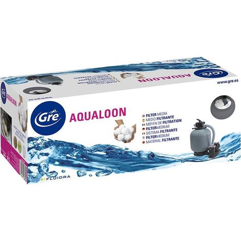 Gre-Pools Aqualoon Umweltfreundliches Filtermedium grau