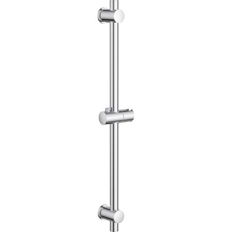 1 Barre De Douche Acier Inoxydable 68cm Support Réglable Chromé Salle De Bain
