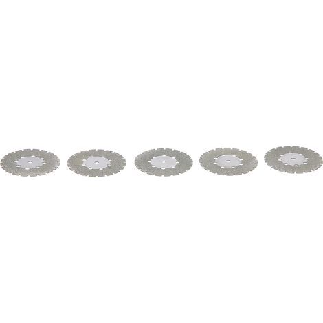 5 disques diamantés dentaires double face montés pour coupe précise (lot de 6) (1/5)