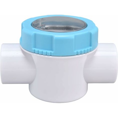 royaluxe -Clapet anti-retour de piscine, multi-usages G1-1/2 Clapet anti-retour de sécurité en PVC pour piscine 50 mm Clapet anti-retour avec lentille de perspective Accessoires de filtre de piscine p (1/5)