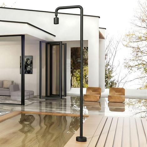 IMEX - ducha piscina exterior acero s.316 negro