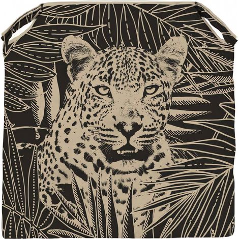 Dessus de chaise en coton 40x40x4 cm SAFARI, par Soleil d'Ocre