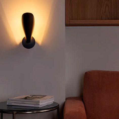 LIGGERA Lampada da parete nera (1/5)