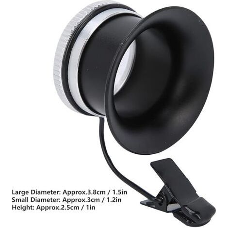 Loupe à boucle, 10x Loupe de bijoutier en aluminium sur les lunettes Loupes Magnifier les horlogers Loupes pour le travail de bijoux Réparation de montres Arts Artisanat (1/5)