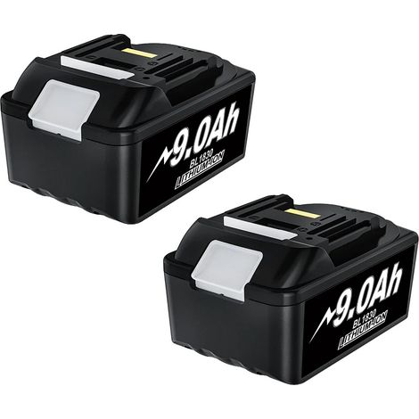 Batterie, 9000mAh Kapazität, kompatibel mit verschiedenen Makita-Werkzeugen, 2 9.0Ah Batterie (1/2)