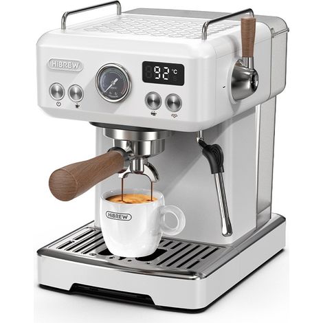 HiBREW H10plus Machine à café expresso semi-automatique fonction bricolage 20Bar température de pression réglable pour Cappuccino et Latte (1/5)