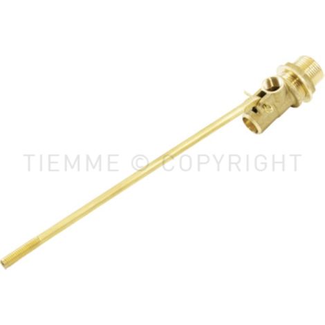 Rubinetto a galleggiante silenzioso in ottone stampato con spintore in ottone tiemme 2950189