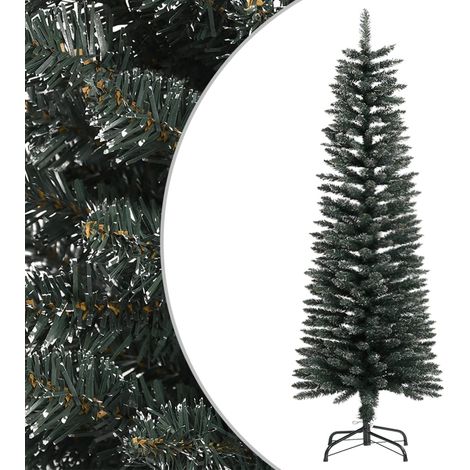 Künstlicher Weihnachtsbaum mit Ständer Schlank Grün 120 cm PVC