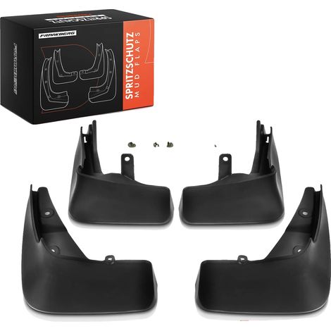 Guardabarros de plástico negro para instalación delantera y trasera, compatibles con Mercedes-Benz A205 W205 C205 S205, diseño personalizado. (1/4)