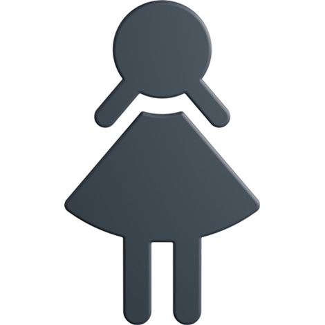Symbole Femme 801.91B020 PA Numéro de couleur 92 B.87mm H.150mm L.3mm (1/3)