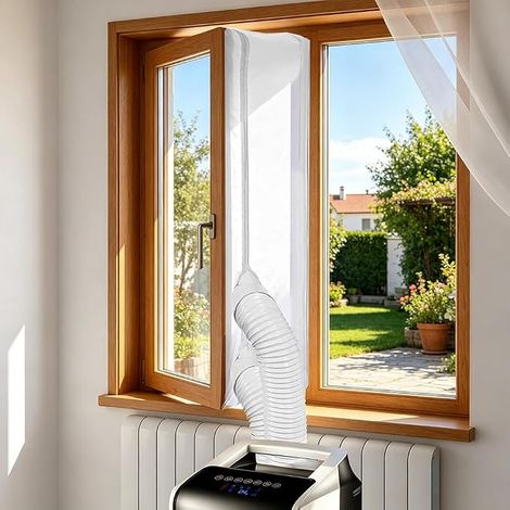 400 cm Joint De Fenetre pour Climatiseur Mobile,Calfeutrage Fenetre Climatiseur,Calfeutrage Fenetre Clim pour FenêTres De Toit, Fenêtres à Battants et Fenêtres Coulissantes (1/5)