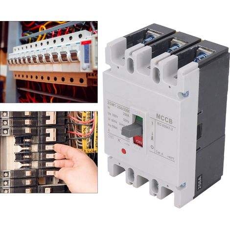 Disjoncteur de protection contre les surcharges ZGM1-250/3300 3P, 380 VCA, courant de 250 A. (1/5)