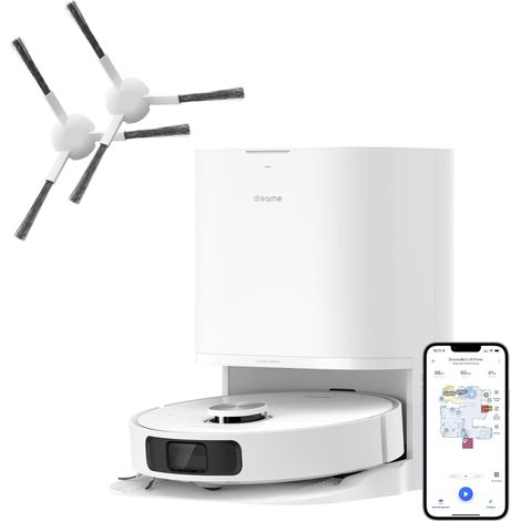 Dreame L10 Prime VM Combo Robot Aspirapolvere con 2 Spazzole laterali aggiuntive(3 in totale), Sollevamento del Mocio da 7 mm, Mocio Autopulente, Navigazione LDS,... - L10PRIMEVM COMBO - L10PRIMECOMBO (1/5)