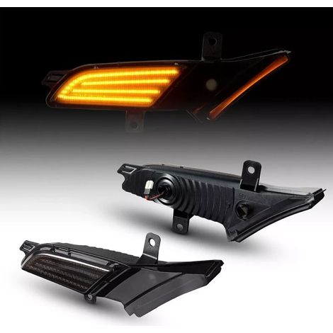 KIT 2 INDICATORI DI DIREZIONE LATERALI A LED COMPATIBILE CON Porsche Cayenne 9PA BJ 02/2007-2010 , VETRO FUME (1/4)