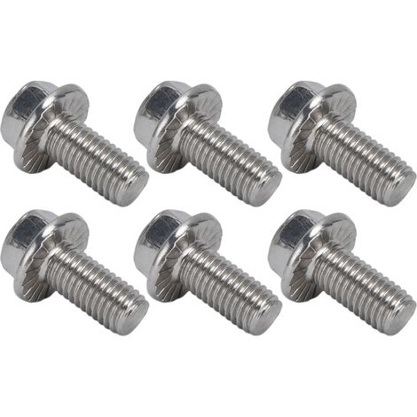 Vis hexagonal à embase plate avec joint, lot de 20 vis M10x1.5 en acier inoxydable A2-70, tête hexagonale à collerette, norme DIN6921, longueur 20mm, usage boulonnerie. (1/5)