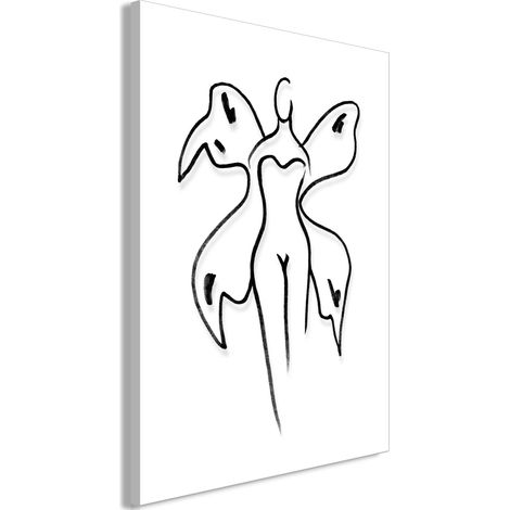 Tableau - Femme papillon (1 partie) vertical (1/3)