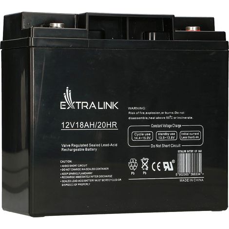 Batería Extralink AGM 12V 18ah Sin Mantenimiento (1/5)