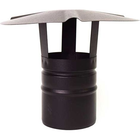 Cappello cinese serie pellet 1,2 mm in acciaio al carbonio verniciato nero : Diametro - Ø80