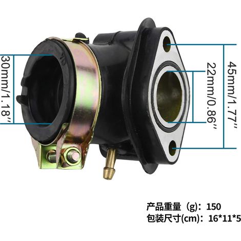 Remplacement du collecteur d'admission pour scooter/moto GOOFIT GY6 125cc/150cc (1/4)