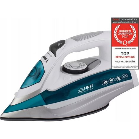 Plancha de vapor First Austria de 3100 W, antical y antigoteo.