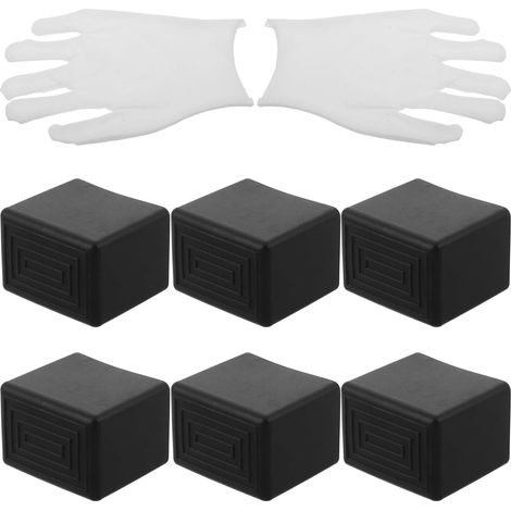 1 Set Cache de Butée de Galerie de Toit Protection pour Barres Transversales Embout de Porte-Bagages de Toit en Caoutchouc Noir du Bruit pour Barres Longues Distances et Activités (1/5)