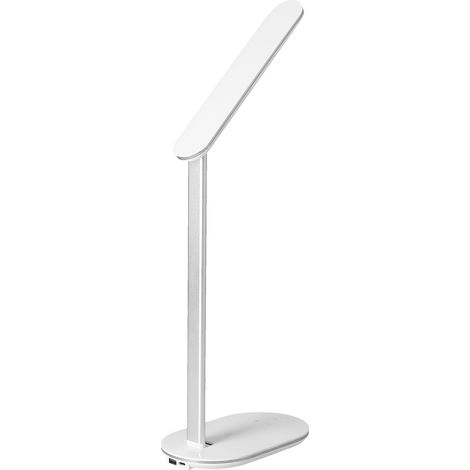 Kabellose LED-Tischleuchte mit USB-Ladeanschluss, 4 Beleuchtungsmodi, Weiß, für Büro und Zuhause (1/5)