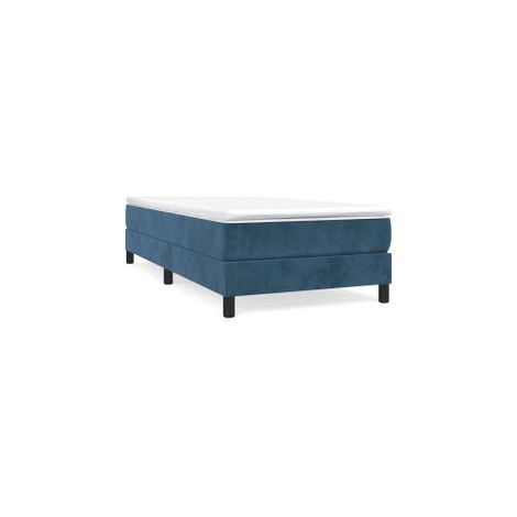 Sommier à lattes de lit avec matelas Bleu foncé 90x200 (1/5)