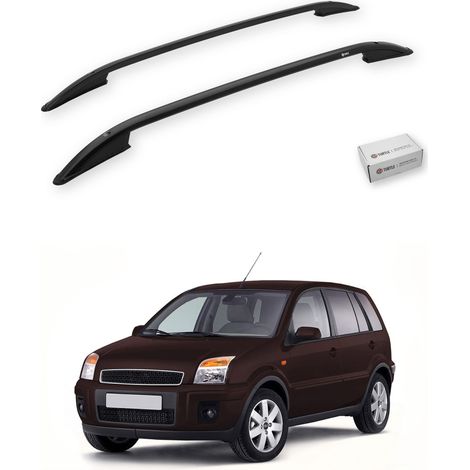 TURTLE kompatibel mit Ford Fusion 2002-2012 Dachreling Crown Schwarz (1/5)