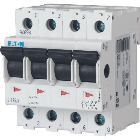 Interruttore sezionatore Eaton 125A 4 poli 4 moduli 276289 (1/4)