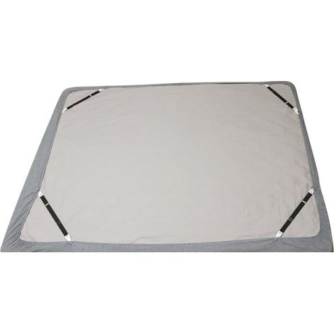 4 pinces à draps courtes noires - Pinces à draps réglables, pinces élastiques pour fixer les draps, les housses de matelas et les coussins de canapé (1/5)