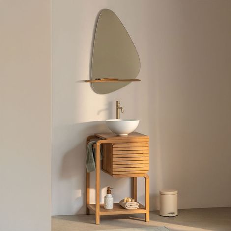 Conjunto de mueble de baño en madera de teca Bradley SKLUM        (1/5)
