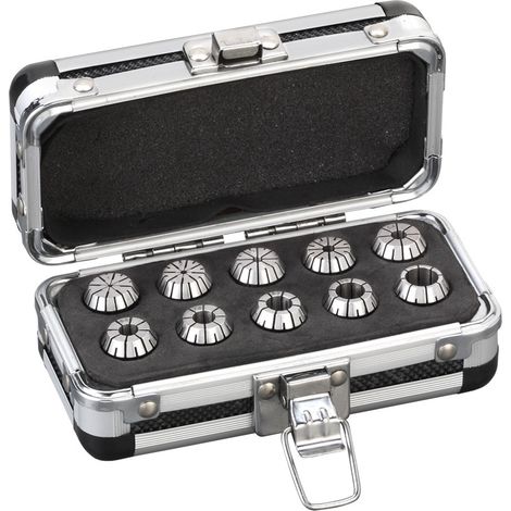 Jeu de 10 pinces er16 Set of 10 er16 collets Fervi pr16/10p