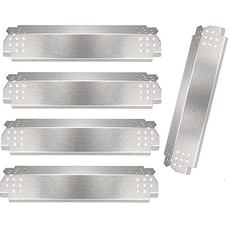 Plaque chauffante de rechange pour barbecue à gaz, 5 pièces, argent (1/4)
