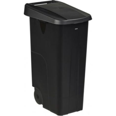 Poubelle de tri mobile Movatri - 110l - noir / noir (1/3)