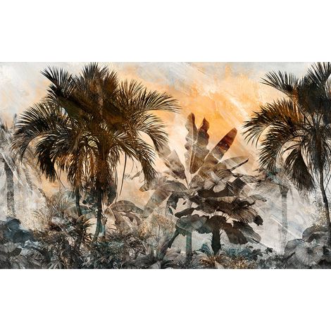 Papier peint panoramique - Forêt Tropicale - 130 cm x 81 cm (1/2)