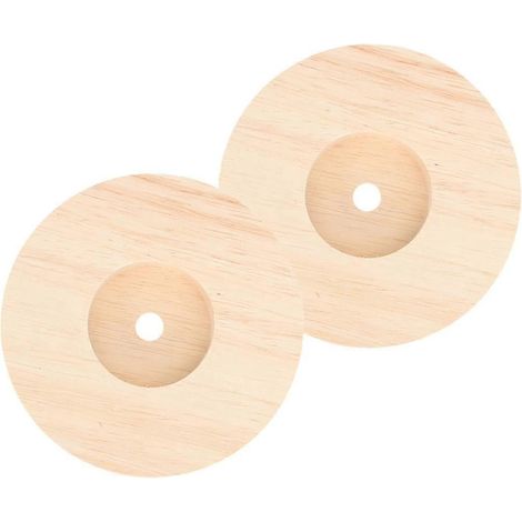 Socle de lampe de table en bois massif (10 pièces) - Fournitures pour lampes de table (1/5)
