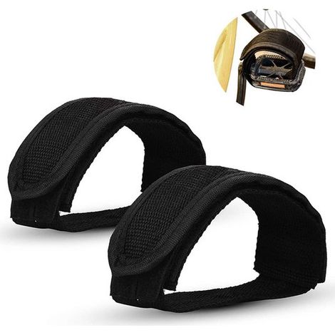 paire de sangles de pédales réglables et antidérapantes, accessoires de vélo, sangles de pédales auto-adhésives, sangles de cale-pieds, sangles de vélo universelles pour vélos à pignon fixe (1/5)