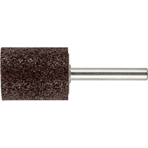 Meule Sur Tige - Corindon Normal - Diametre 25 Mm - Largeur 32 Mm - Grain 24 - Durete Q - Arbre 6 Mm - Longueur Arbre 40 Mm - 1 Piece (1/2)
